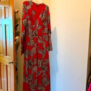 Express maxi long sleeve dress